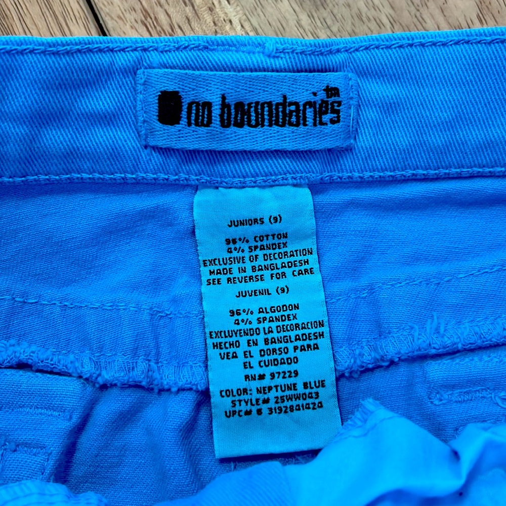 Turquoise Blue Denim Mini Skirt - Picture 4 of 5